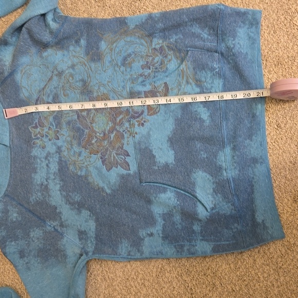 Self Esteem Blue Floral Graphic Hoodie - Picture 8 of 8